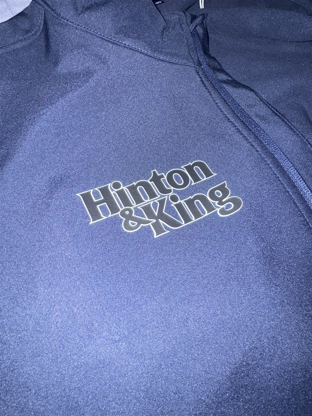Two-colour printed workwear logo on navy